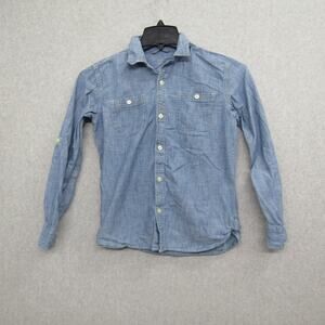 GAP Boys Blue Size XL Top Shirt Long Sleeve Button Up Casual Chic